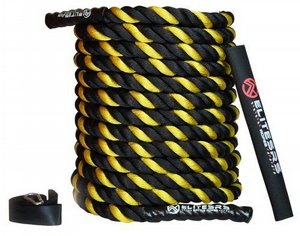 חבל בטל רופ 12 מטר Battle Rope מנוקד צהוב חבל בטל רופ 12 מטר Battle Rope מנוקד צהוב