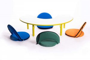 כיסא רצפתי מרופד- מתקפל כיסא רצפתי מרופד- מתקפל