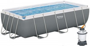 בריכה BESTWAY מלבנית אולטרה 100*201*404, דגם 56442 כולל סולם ומשאבת חול 800 גלון בריכה BESTWAY מלבנית אולטרה 100*201*404, דגם 56442 כולל סולם ומשאבת חול 800 גלון