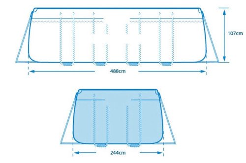����� INTEX/������  ������ ������ 488X244X107 �"� ��� 26792