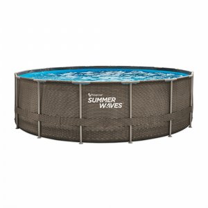 בריכת ראטן עגולה Summer Waves סאמר 488X122 בריכת ראטן עגולה Summer Waves סאמר 488X122