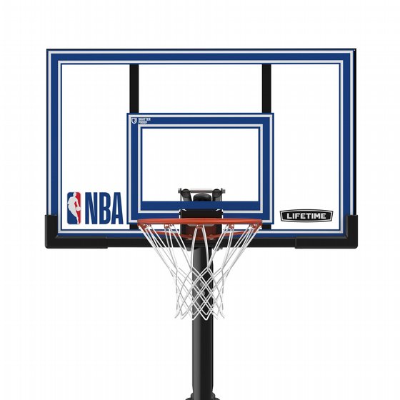 ���� �� ���� ������� 52 ���� - Lifetime Polycarbonate Adjustable Portable Basketball Hoop NBA Edition