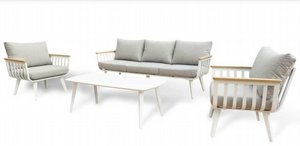 מערכת ישיבה 4 חלקים אלומיניום דגם גאיה תלת צבע לבן מערכת ישיבה 4 חלקים אלומיניום דגם גאיה תלת צבע לבן