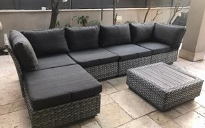 מערכת ישיבה לגינה ולמרפסת 5 חלקים דגם פלאזה מערכת ישיבה לגינה ולמרפסת 5 חלקים דגם פלאזה