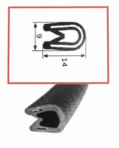 פרופיל קדר U עם קפיץ – גובה 14 מ"מ - 50 מטר פרופיל קדר U עם קפיץ – גובה 14 מ"מ - 50 מטר