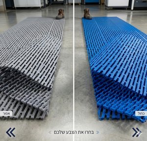 משטח נגד החלקה כחול 5 מ"מ - גליל אורך - 10 מטר × רוחב 1.20 מטר משטח נגד החלקה כחול 5 מ"מ - גליל אורך - 10 מטר × רוחב 1.20 מטר