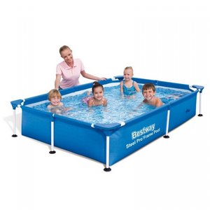 בריכת עמודים מלבנית 221X150X43 BESTWAY דגם 56401 בריכת עמודים מלבנית 221X150X43 BESTWAY דגם 56401