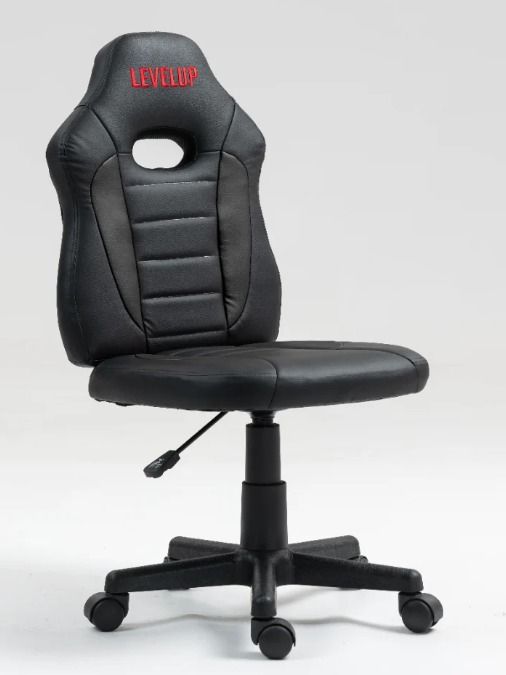 כיסא תלמיד ארגונומי לנוער בצבע שחור S301-BB מבית LEVEL UP