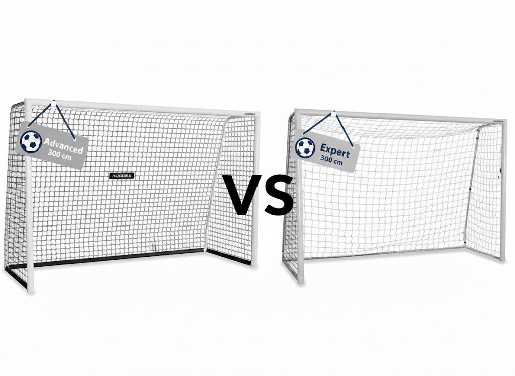 השוואה בין שערי כדרוגל HUDORA ADVANCED ל־HUDORA EXPERT